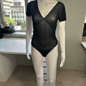 Black mesh Bodysuit